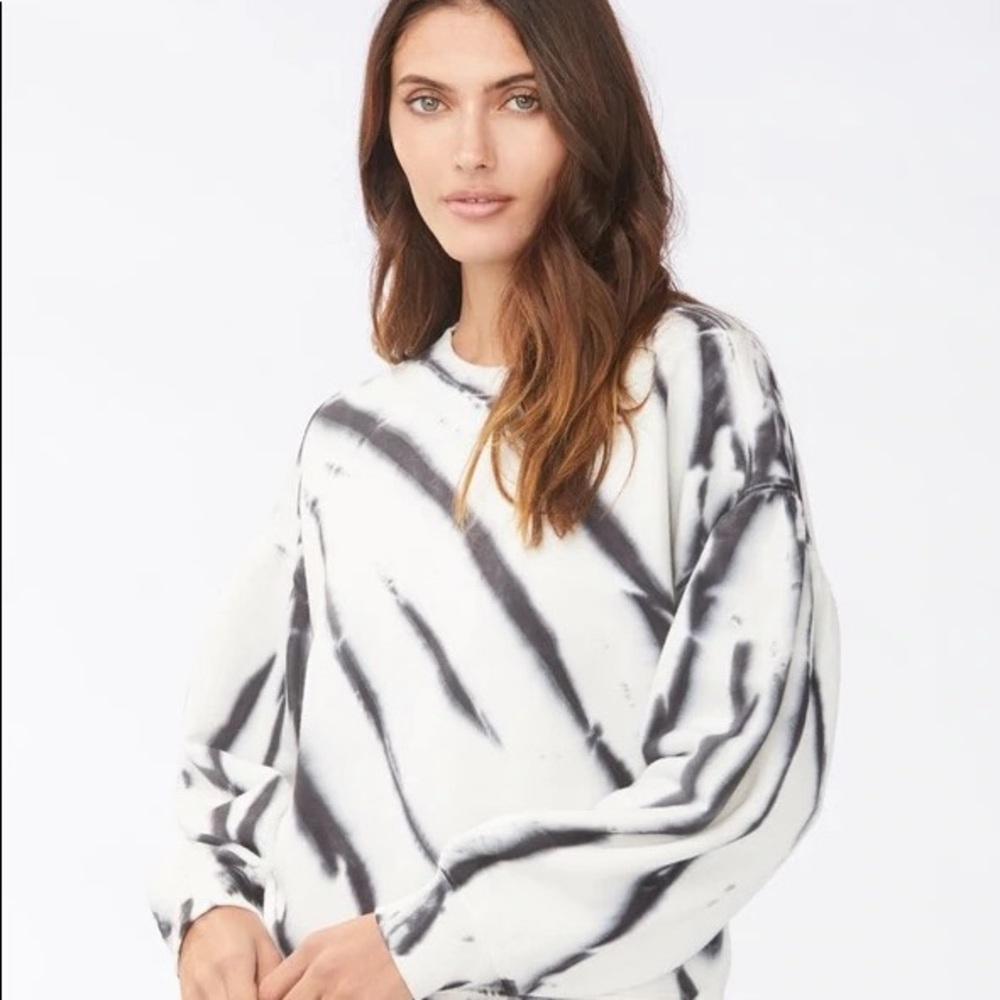 We are Sundays Elayne Sweatshit - Black Tie Dye 1